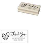 この小規模企業をサポートしてくれてありがとう ラバースタンプ (押印)