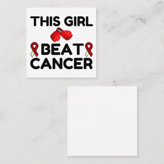 この少女のビートがん スクエア名刺 (正面/裏面)