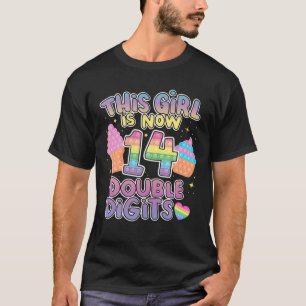 この少女は現在14桁の2桁14番誕生日PO Tシャツ