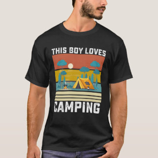 この少年はキャンプが好きな女の子 Tシャツ