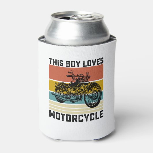 この少年はバイクが大好き 缶クーラー (缶正面)