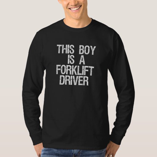 この少年はフォークリフトの運転者1である Tシャツ (正面)