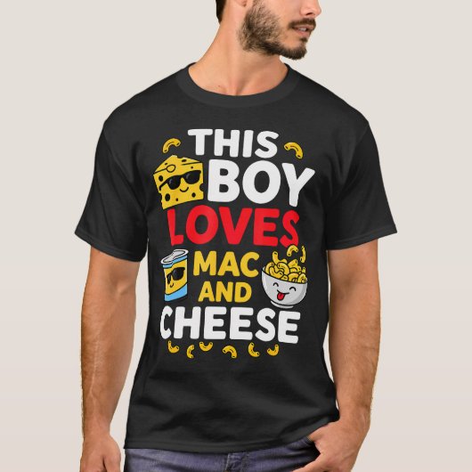 この少年はマック・アンド・チーズが大好き Tシャツ (正面)