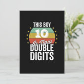 この少年10歳が今ダブルディジットの誕生日 招待状 (スタンド正面)