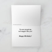 この尻尾は君のためだ。ブラックラボカード カード (内部)