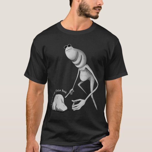 この岩好きじゃないわ Funny Marcus The Worm メーム Tシャツ (正面)