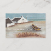 この岬のコテージのスケッチを個人化して下さい 名刺 (裏面)