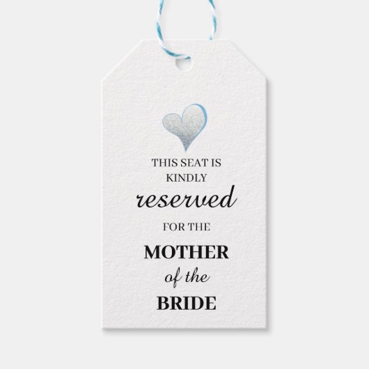 この席は母の代わりになっている ギフトタグ (正面)