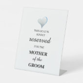 この席は母の代わりになっている 台座サイン (正面)