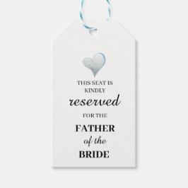 この席は親父の代わりになっている ギフトタグ