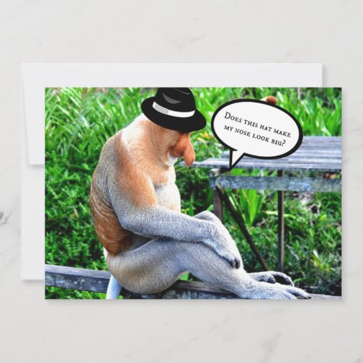 この帽子は私の鼻を大きく見せるか。 カード (正面)
