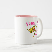 この幸せで小さい王国の女王 ツートーンマグカップ (正面右)