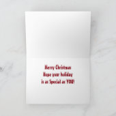 この幸せなPUPは**特別なクリスマス** シーズンカード (内部)