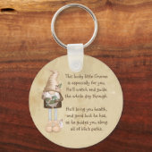 この幸運な小さな格言幸運と健康 キーホルダー (正面)