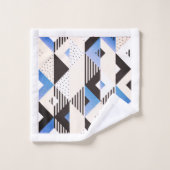 この幾何学的なスタイルで自分自身を包む バスタオルセット (ウォッシュタオル)