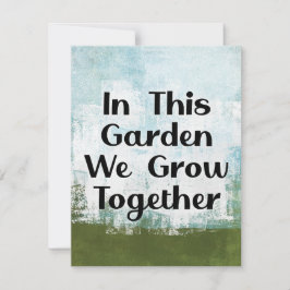 この庭で私たちはグリーティングカードを育てる カード