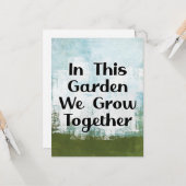 この庭で私たちはグリーティングカードを育てる カード (正面/裏面インサイチュ)