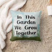 この庭で私たちは装飾用クッションを育てる クッション (ブランケット)