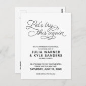 この延期されたポストカード結婚をもう一度お試し ポストカード (正面/裏面)