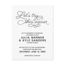 この延期されたポストカード結婚をもう一度お試し