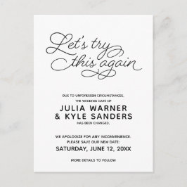 この延期されたポストカード結婚をもう一度お試し ポストカード