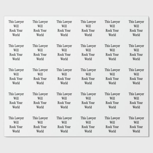 この弁護士はあなたの世界を揺すります ラッピングペーパー (フラット)