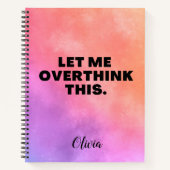 この引用文を考え過おもしろいぎる ノートブック (正面)