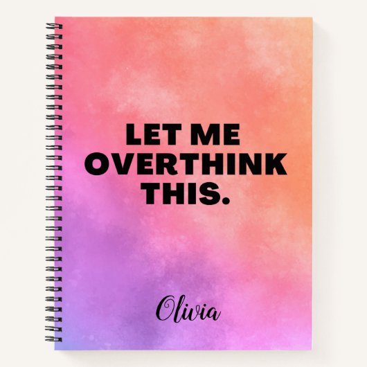 この引用文を考え過おもしろいぎる ノートブック (正面)