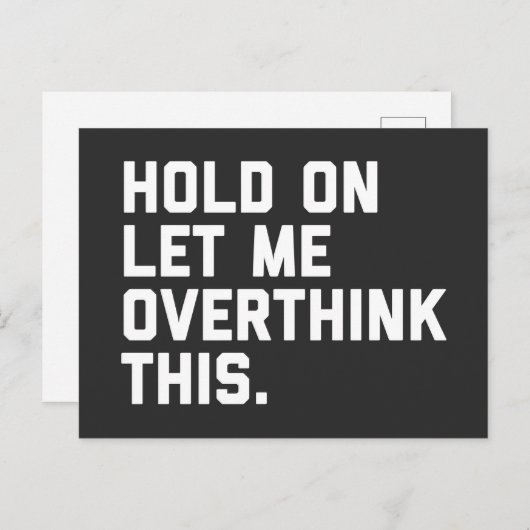 この引用文を考え過おもしろいぎる ポストカード (正面/裏面)