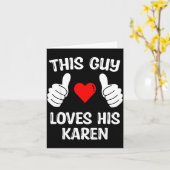 この彼氏はカレン彼女の妻バレンタインが大好き カード (黄色い花)