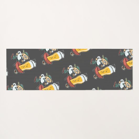 この後のヨおもしろいガでビール男性漫画はたった1人 ヨガマット (裏面(横))