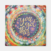 この得おもしろいのカラフル感性 マグネット (正面)