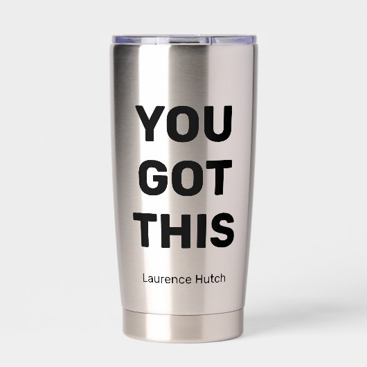 この得はカスタムステンレス製だ 保温保冷タンブラー (正面)