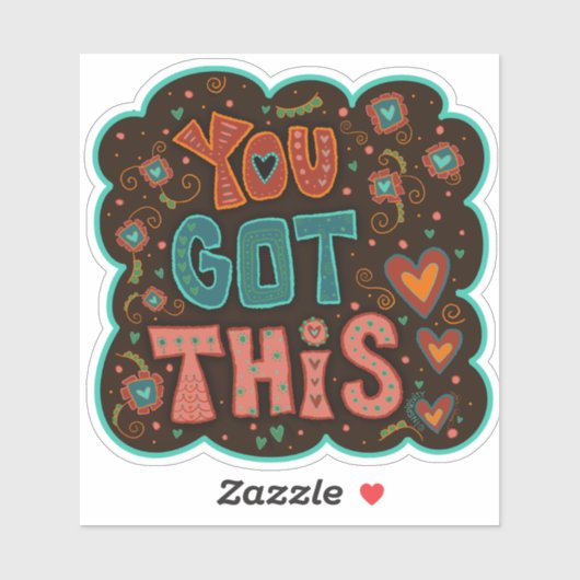 この得インスピレーションかわいいおもしろい勇気付けられる シール (シート)