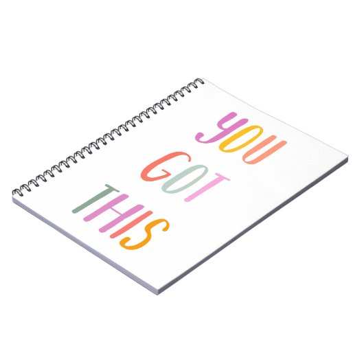 この得カラフル感動的引用文 ノートブック (左側)