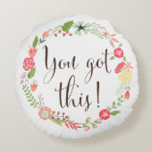 この得スクリプト | フローラリース枕 ラウンドクッション (裏面)