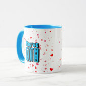 この得タイポグラフィ マグカップ (正面左)