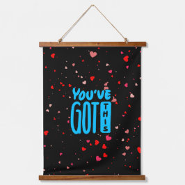 この得タイポグラフィ 吊り下げ型タペストリー