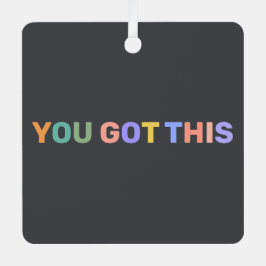 この得ダークカラフル・グレイの名パーソナライズされた前 メタルオーナメント