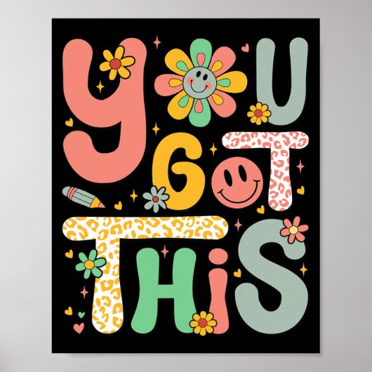 この得テスト日Groovyやる気を起こさせる先生 ポスター (正面)