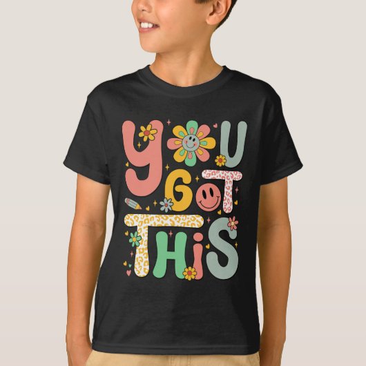 この得テスト日Groovyやる気を起こさせる先生 Tシャツ (正面)