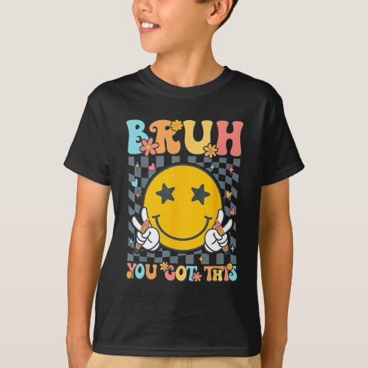 この得テスト日Groovyやる気を起こさせる先生 Tシャツ (正面)