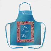 この得ピンクの春が咲く感動的 エプロン (正面)