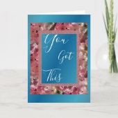 この得ピンクの春が咲く感動的 カード (正面)