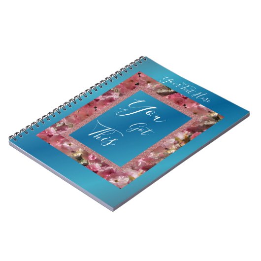 この得ピンクの春が咲く感動的 ノートブック (左側)