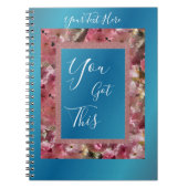 この得ピンクの春が咲く感動的 ノートブック (正面)