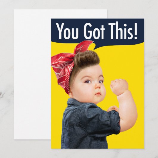 この得ベビー 招待状 (正面/裏面)