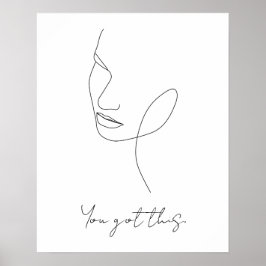 この得ラインアートカスタム文字 ポスター