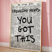 この得ヴィンテージ新聞やる気を起こさせる ポスター