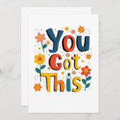 この得先生試験のテスト日スコアのテスト 招待状 (正面/裏面)